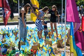 Ukrainians Honor The Memory Of Fallen Soldiers On The Day Of Remembrance Of Ukraine's Defenders