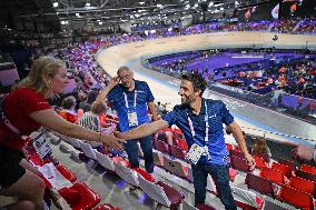 Paris 2024 Paralympics - Thomas Bach and Tony Estanguet At Cycling Track