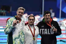 Paris 2024 Paralympics - 400m Freestyle Swimming Medal Ceremony