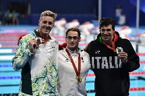 Paris 2024 Paralympics - 400m Freestyle Swimming Medal Ceremony