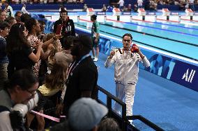 Paris 2024 Paralympics - 400m Freestyle Swimming Medal Ceremony