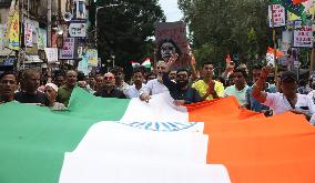 Activist Of Congress Party Take Part In A Protest In Kolkata Against The Rape And Murder Of A PGT Doctor