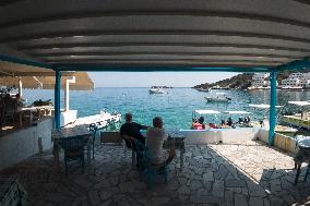 Loutro Village In Crete Island