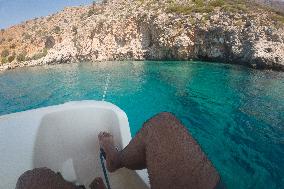 Summer In Loutro Village In Crete Island