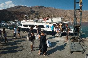 Loutro Village In Crete Island