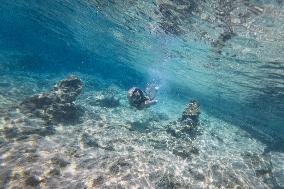 Summer In Loutro Village In Crete Island