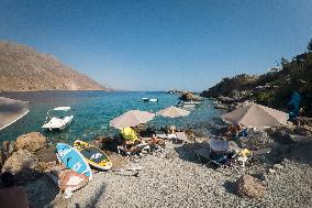 Loutro Village In Crete Island