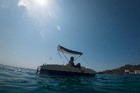 Summer In Loutro Village In Crete Island