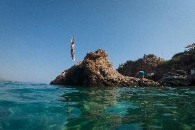 Loutro Village In Crete Island