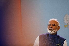 Prime Minister Of The Republic Of India Narendra Modi In Warsaw