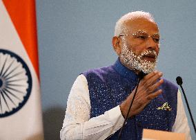 Prime Minister Of The Republic Of India Narendra Modi In Warsaw