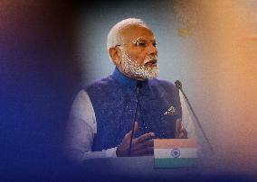 Prime Minister Of The Republic Of India Narendra Modi In Warsaw