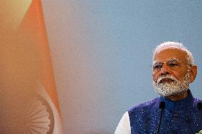 Prime Minister Of The Republic Of India Narendra Modi In Warsaw