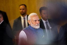 Prime Minister Of The Republic Of India Narendra Modi In Warsaw