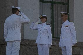 Princess Leonor At Navy Training School - Spain