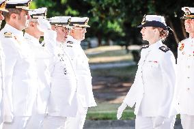 Princess Leonor At Navy Training School - Spain