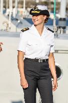 Princess Leonor At Navy Training School - Spain