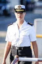 Princess Leonor At Navy Training School - Spain