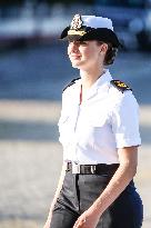 Princess Leonor At Navy Training School - Spain