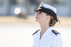 Princess Leonor At Navy Training School - Spain