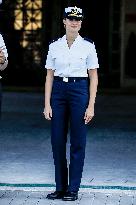 Princess Leonor At Navy Training School - Spain