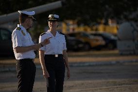 Princess Leonor At Navy Training School - Spain