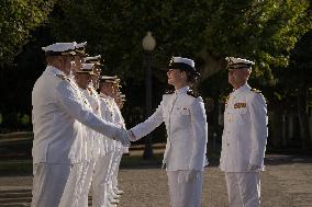 Princess Leonor At Navy Training School - Spain