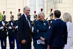 French President Emmanuel Macron Receives Heads Of State, Government And International Organisations At The Elysée Palace Ahead