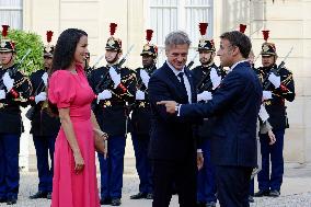 French President Emmanuel Macron Receives Heads Of State, Government And International Organisations At The Elysée Palace Ahead