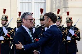 French President Emmanuel Macron Receives Heads Of State, Government And International Organisations At The Elysée Palace Ahead