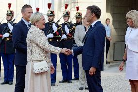 French President Emmanuel Macron Receives Heads Of State, Government And International Organisations At The Elysée Palace Ahead