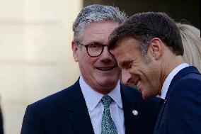 French President Emmanuel Macron Receives Heads Of State, Government And International Organisations At The Elysée Palace Ahead