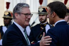 French President Emmanuel Macron Receives Heads Of State, Government And International Organisations At The Elysée Palace Ahead