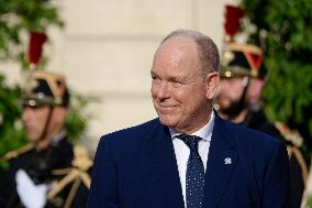 French President Emmanuel Macron Receives Heads Of State, Government And International Organisations At The Elysée Palace Ahead