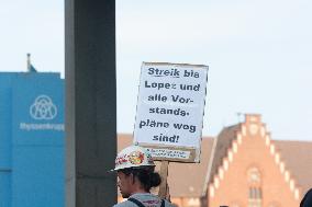 Strike At Thyssenkrupp Steel In Duisburg