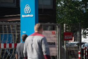 Strike At Thyssenkrupp Steel In Duisburg