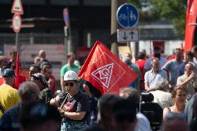 Strike At Thyssenkrupp Steel In Duisburg