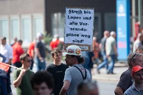 Strike At Thyssenkrupp Steel In Duisburg