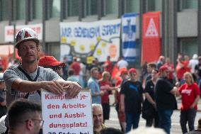 Strike At Thyssenkrupp Steel In Duisburg