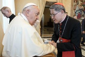 Pope Francis Holds A Private Audience - Vatican