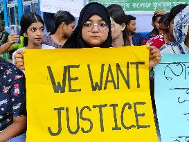 College Students Protest Over Sexual Assault And Murder Of Kolkata Medic, India