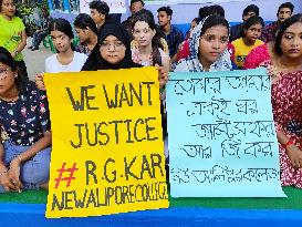 College Students Protest Over Sexual Assault And Murder Of Kolkata Medic, India