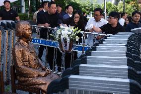 Democratic Party Youth Committee Holds Inauguration Ceremony For Berlin Comfort Woman Statue Protection Task Force