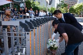 Democratic Party Youth Committee Holds Inauguration Ceremony For Berlin Comfort Woman Statue Protection Task Force