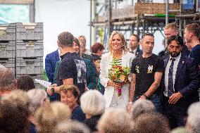 Queen Maxima Visits Preparations For Zundert Flower Parade - Netherlands