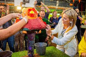 Queen Maxima Visits Preparations For Zundert Flower Parade - Netherlands