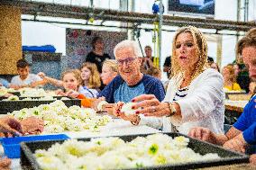 Queen Maxima Visits Preparations For Zundert Flower Parade - Netherlands