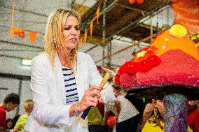 Queen Maxima Visits Preparations For Zundert Flower Parade - Netherlands