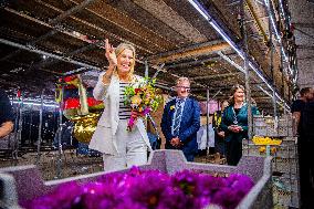 Queen Maxima Visits Preparations For Zundert Flower Parade - Netherlands