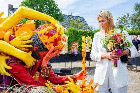 Queen Maxima Visits Preparations For Zundert Flower Parade - Netherlands